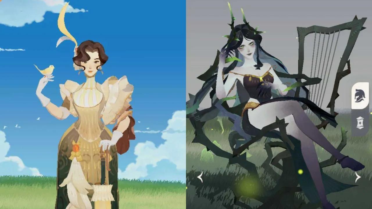 Vala and Cecia side by side in their hero animations.