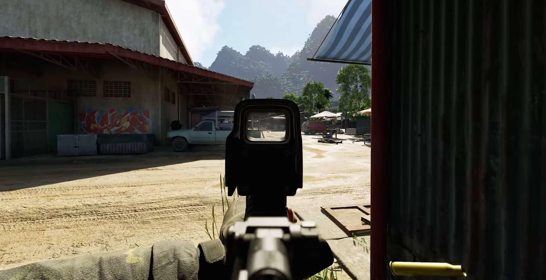 A player aims down their sights in Gray Zone Warfare.