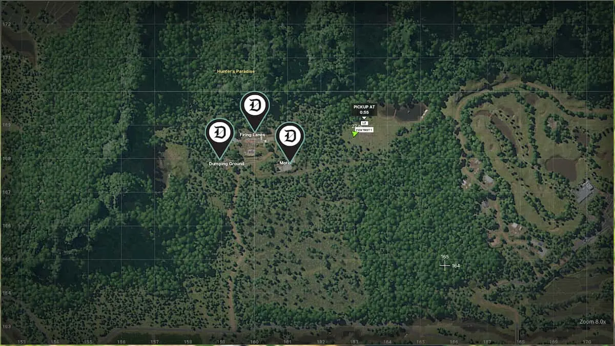 All locations for On The Range in Gray Zone Warfare