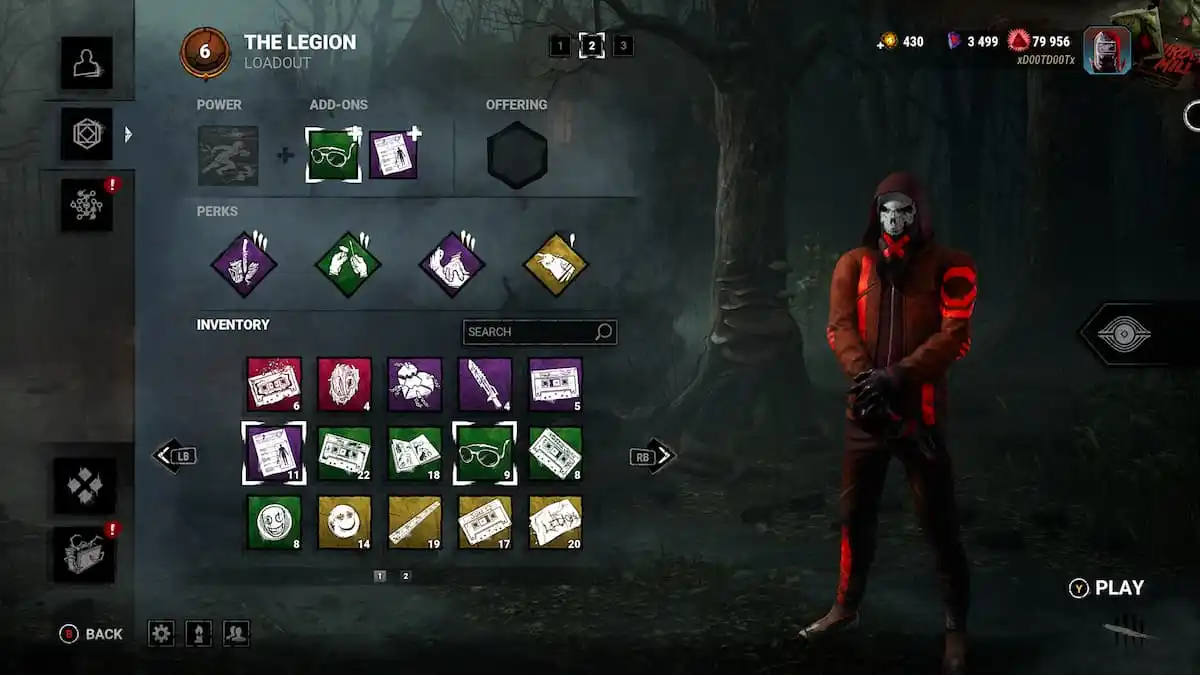 a legion build in dead by daylight