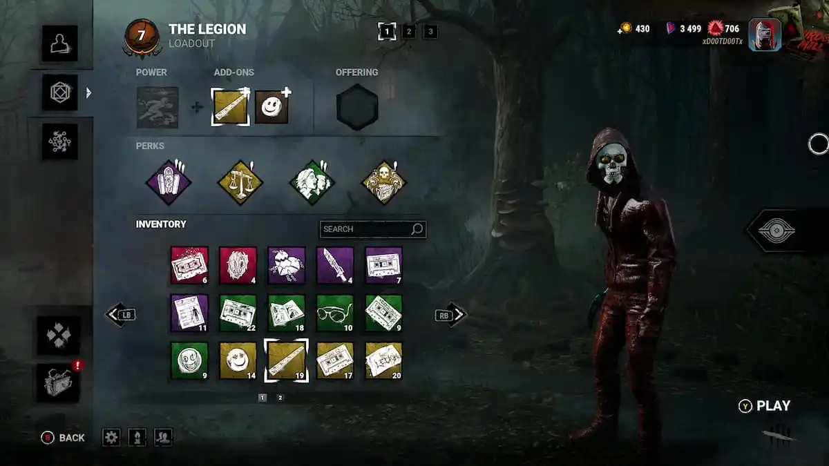 a legion build in dead by daylight