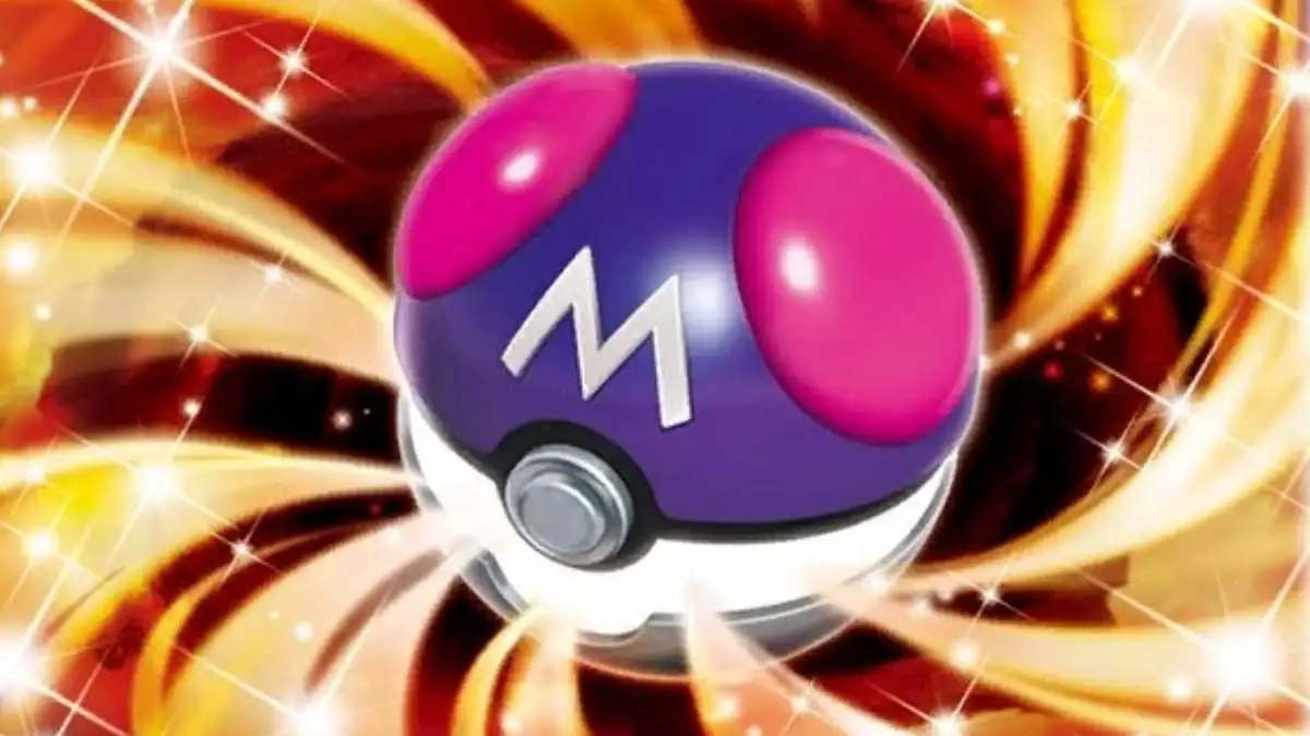 Art of a Master Ball being used in the Pokemon TCG.