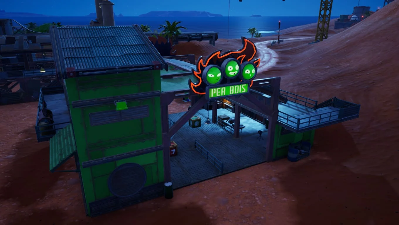 Fortnite's Wasteland Pea Bois location.