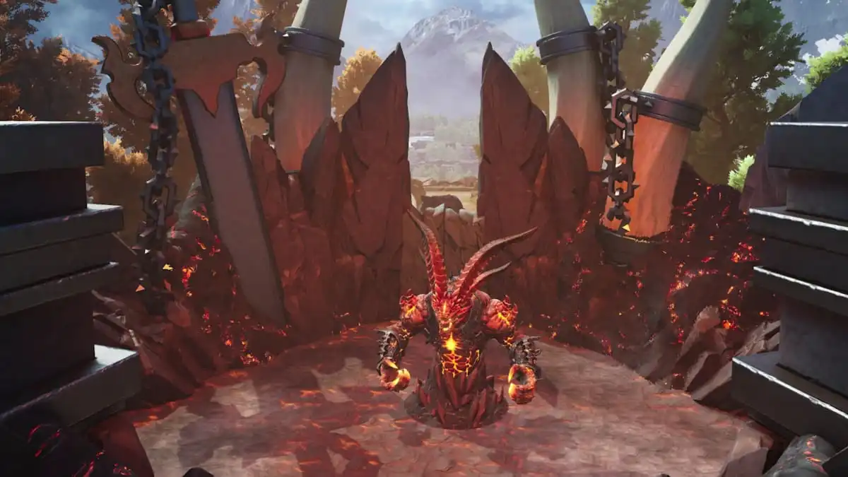 A Fire Giant in Conquest in Smite 2.