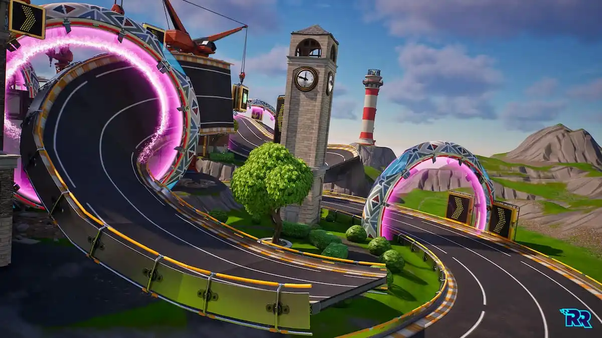 Seaside Farms map in Fortnite Rocket Racing