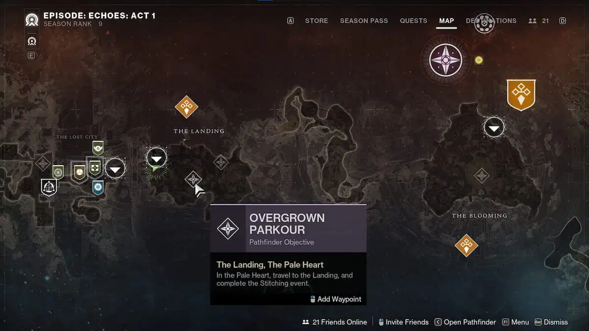 How to find Pathfinder objectives in Destiny 2