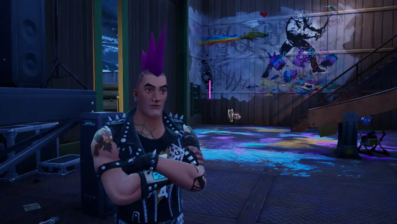 Riot is one of the NPCs to complete the Coastal rumors secret quest in Fortnite.