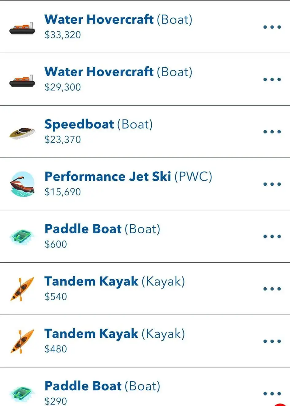 Boats in BitLife.