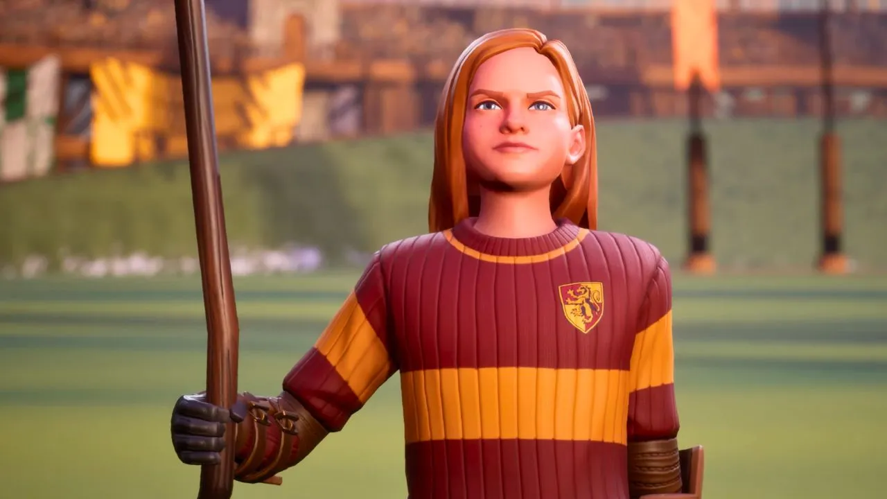 Gryffindor quidditch player in harry potter quidditch champions