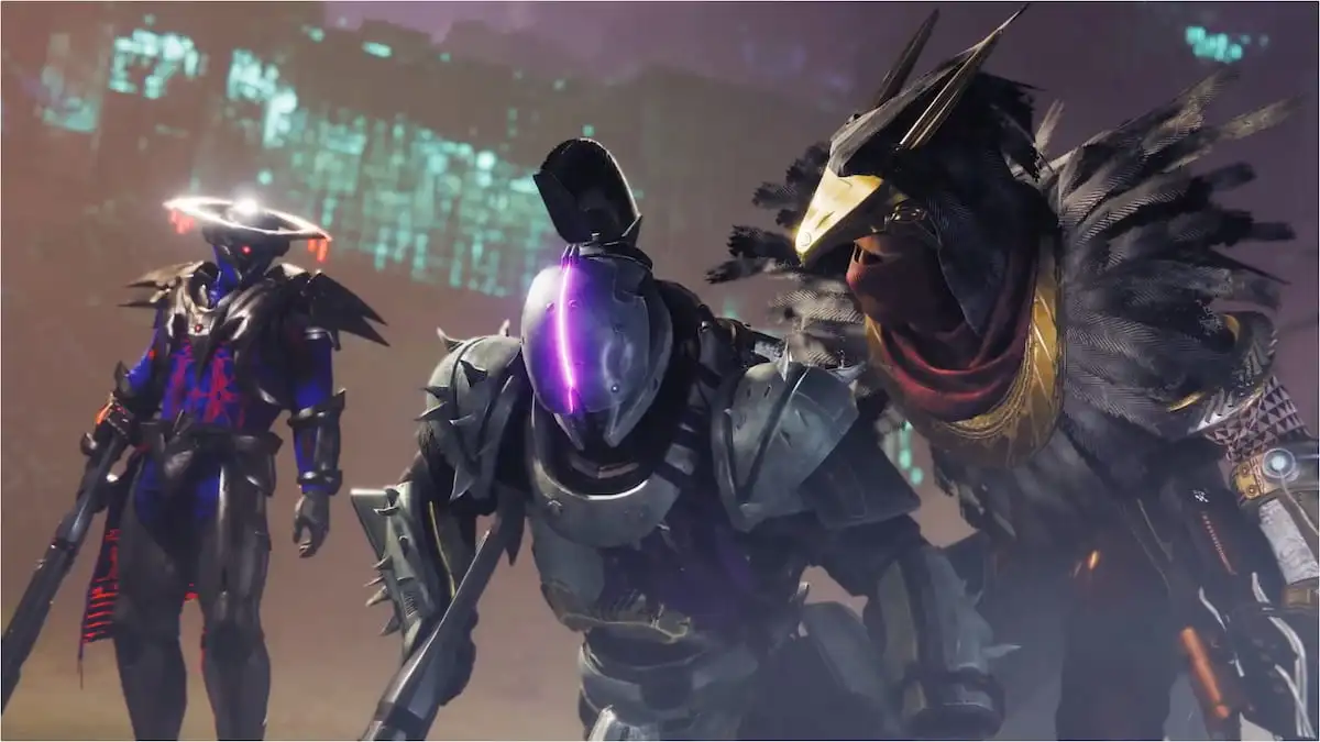 The Guardian standing with Saint-14 and Osiris in Destiny 2: Echoes.