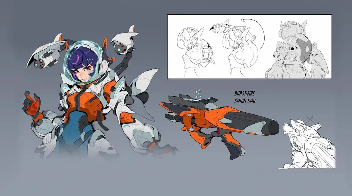 Space Ranger concept art in OW2