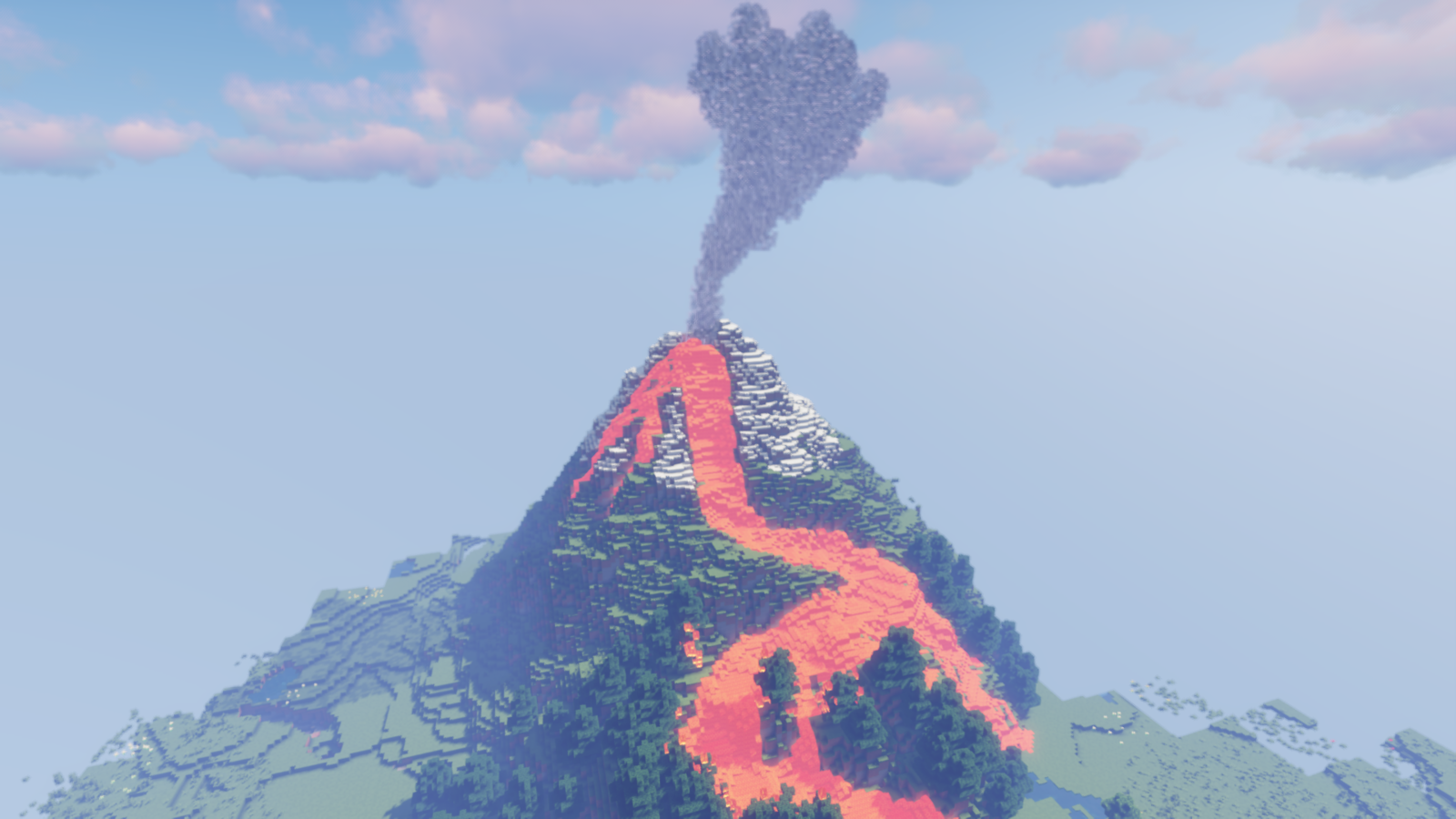 Minecraft の予告では、新しいバイオームとともに火山がついに追加されることが示されています