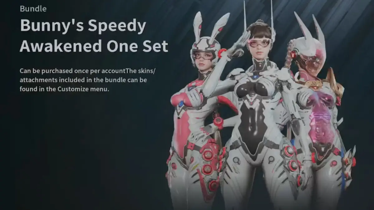 The Bunny Speedy Awakened set in The first Descendant.