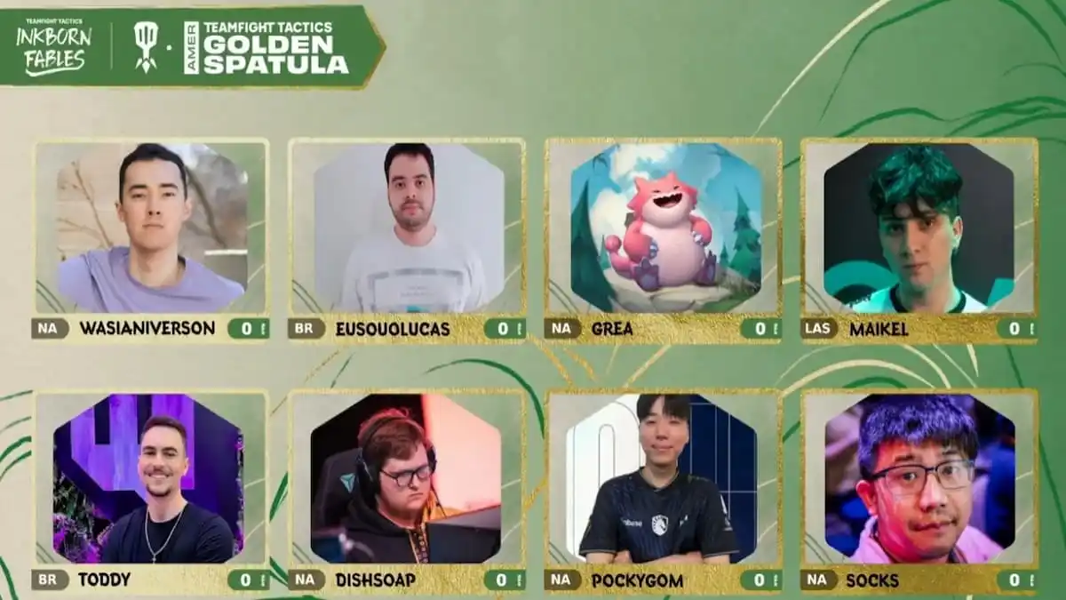 Top 8 TFT players at Americas Golden Spatula tournament