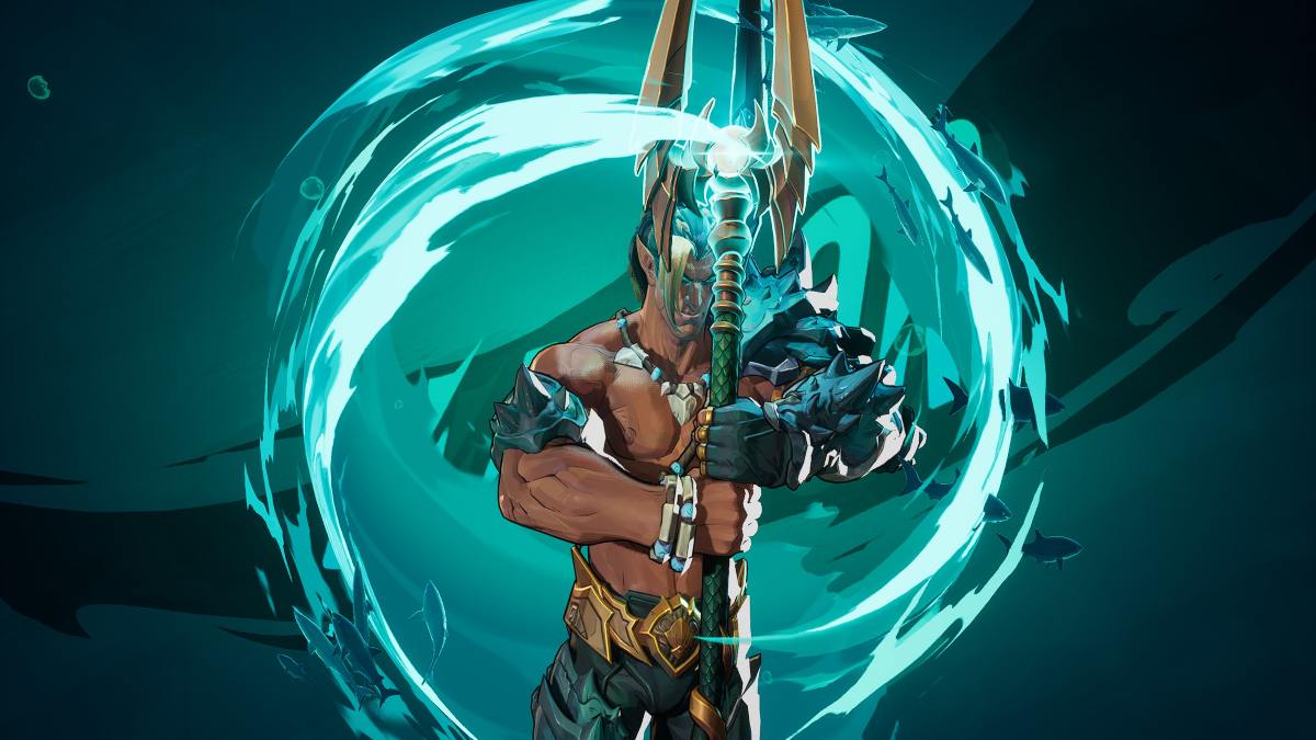 Namor in stylized shot with hero name for the Marvel Rivals hero menu