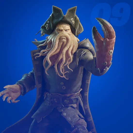 Davy Jones icon in Fortnite.