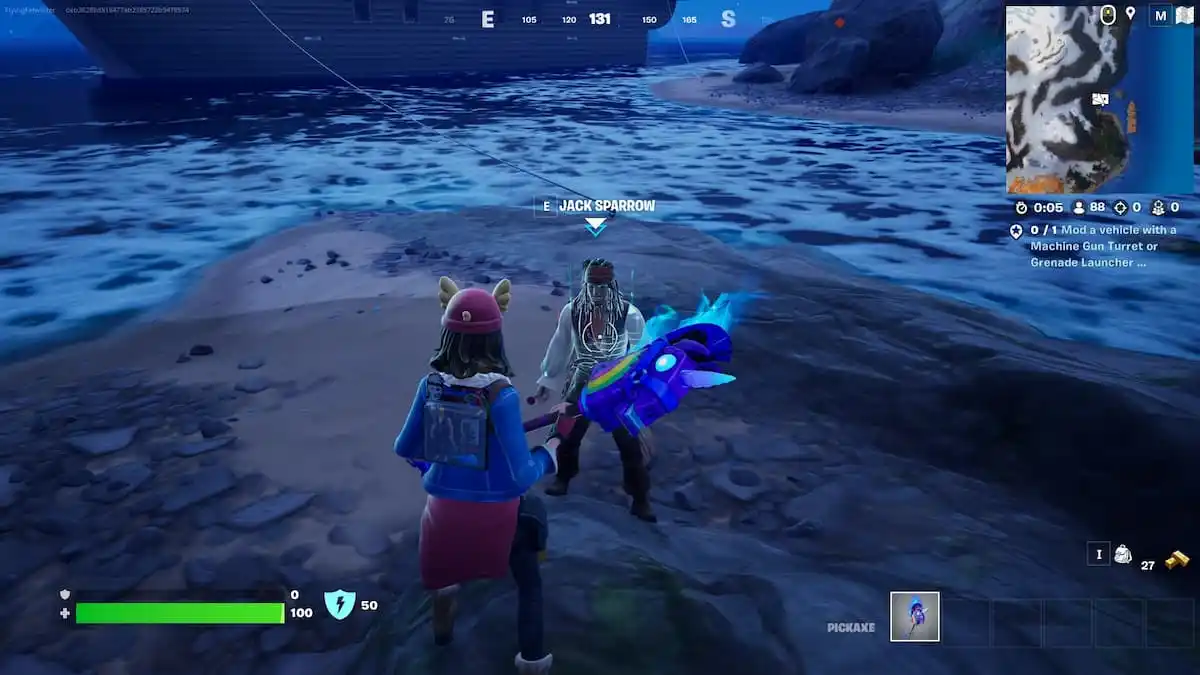 Jack Sparrow NPC in Fortnite