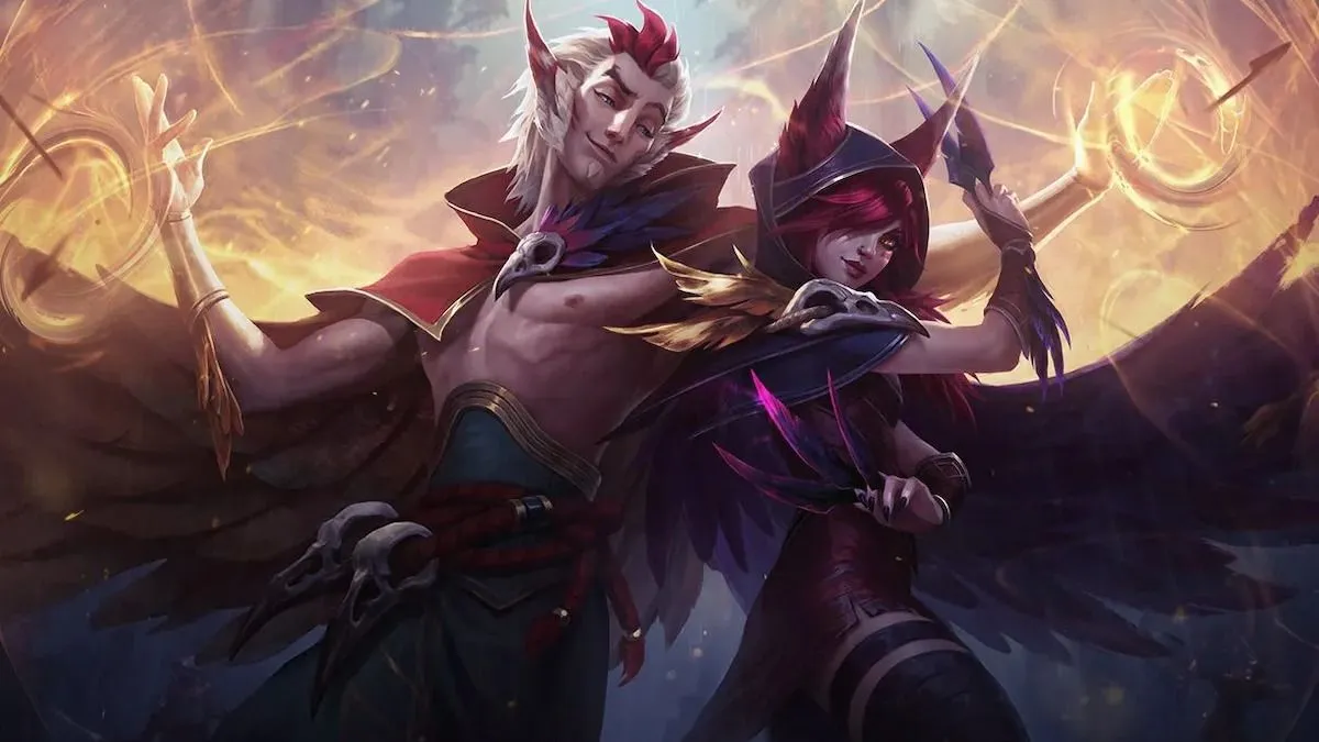 Xayah and Rakan in League of Legends.