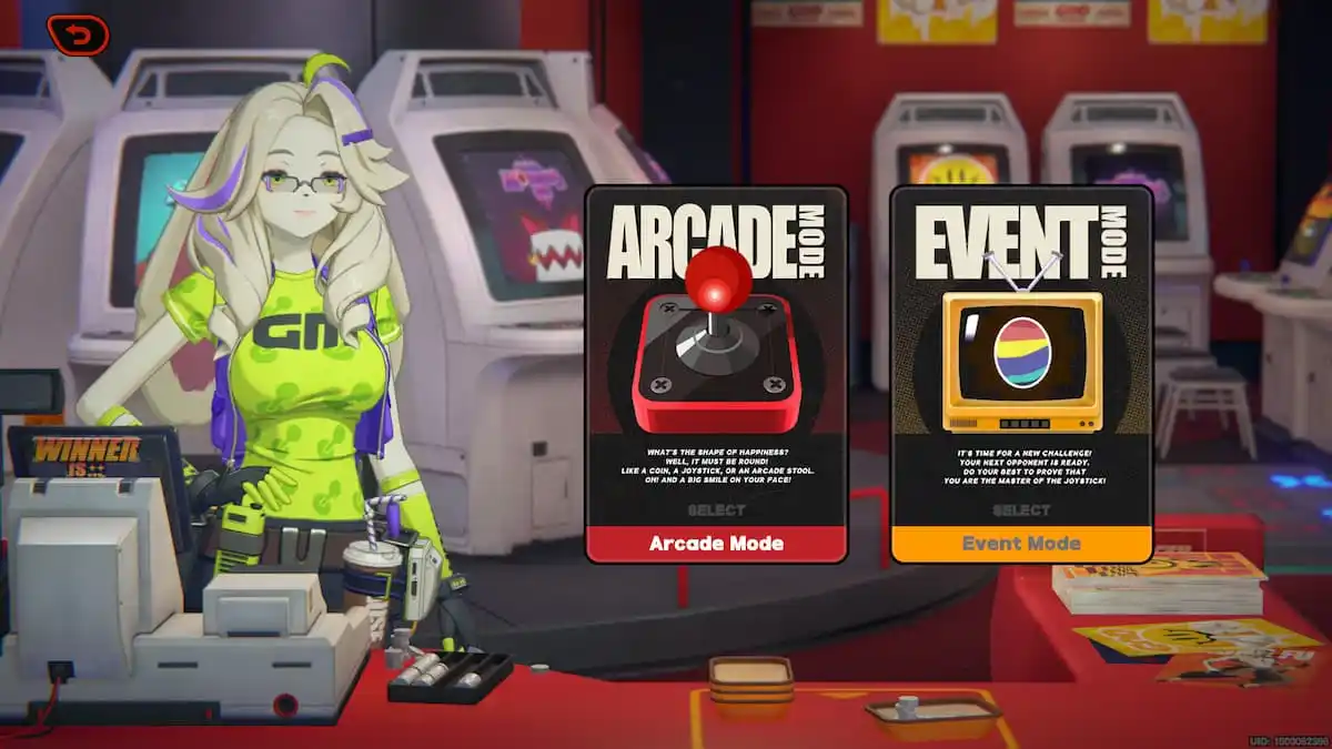 Arcade menu in Zenless Zone Zero