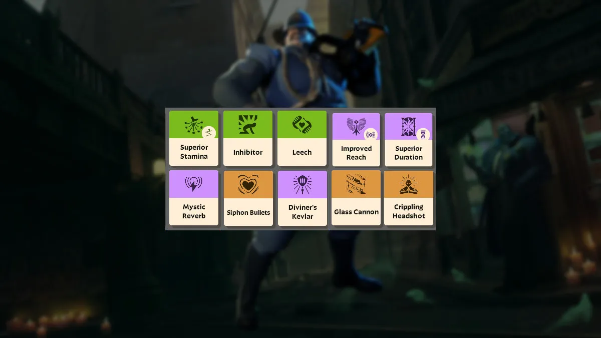 An image showing the items you should build on Warden in Deadlock.