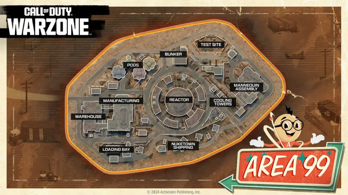 Warzone Area 99 tac map