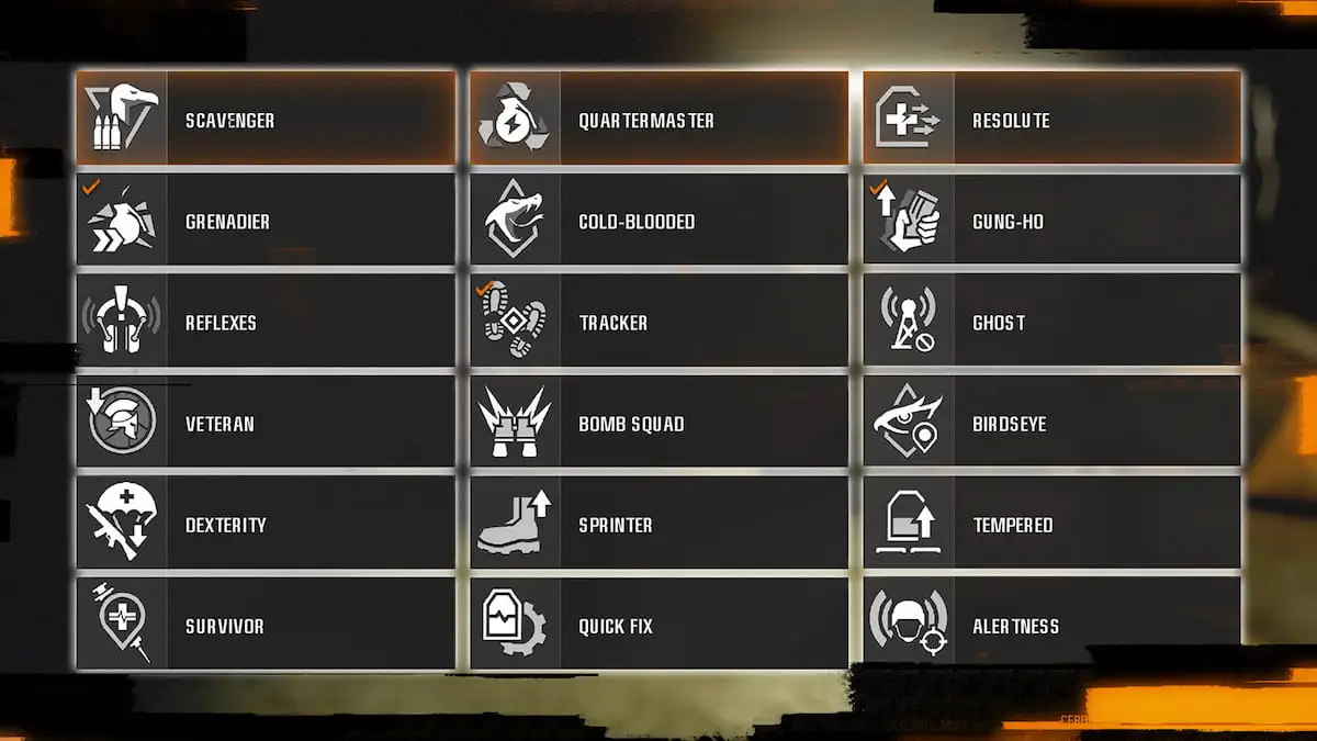 Warzone Black Ops 6 perks