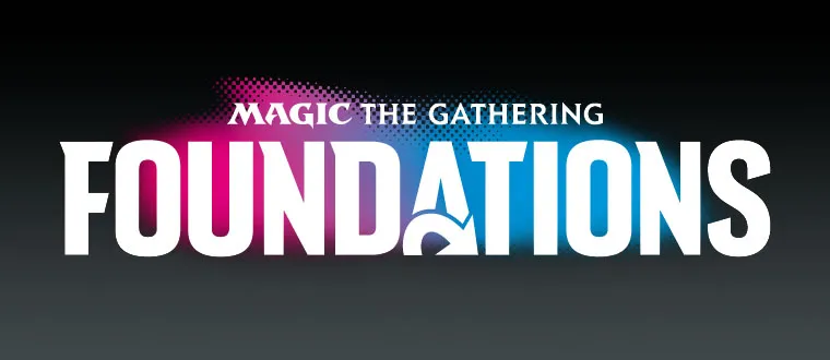 The logo for the MTG: Foundations set.