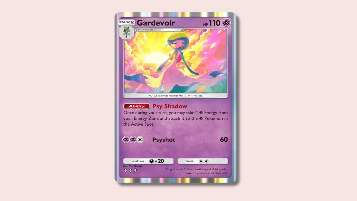 Gardevoir Pokemon TCG Pocket card.