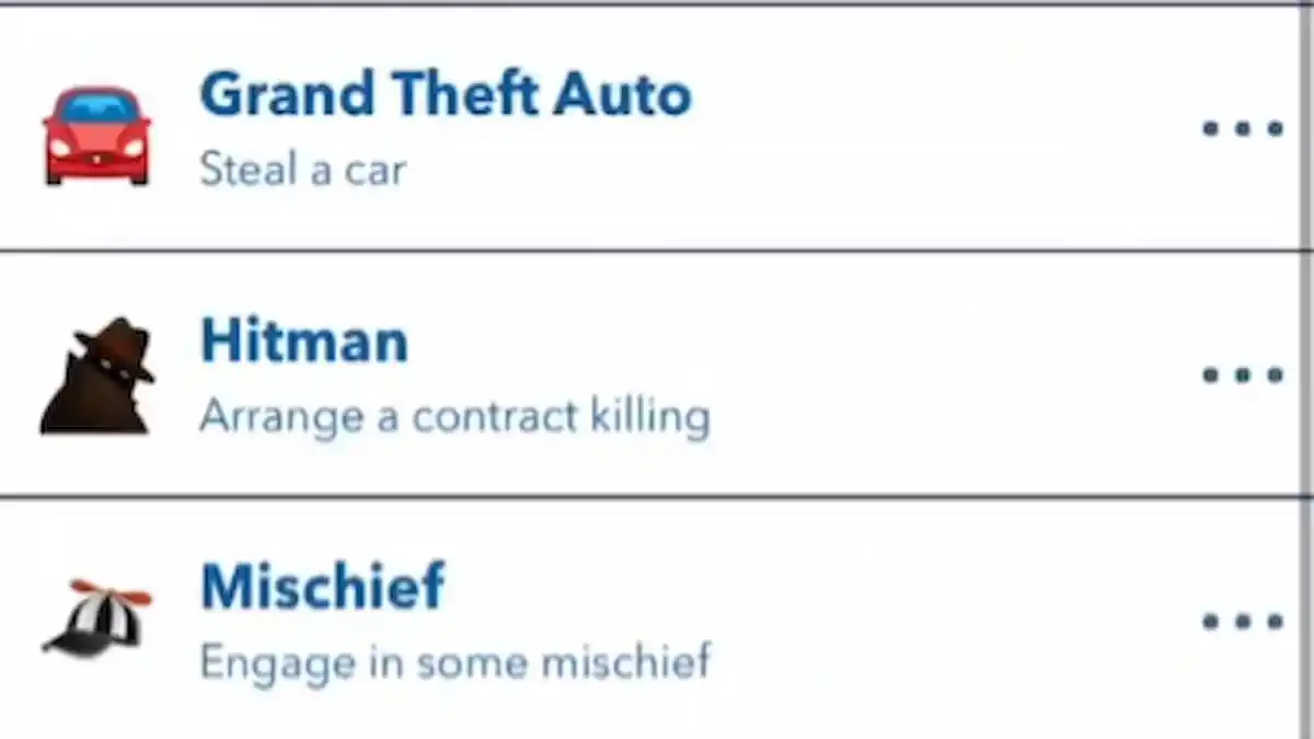 A list of crimes you can commit in BitLife.