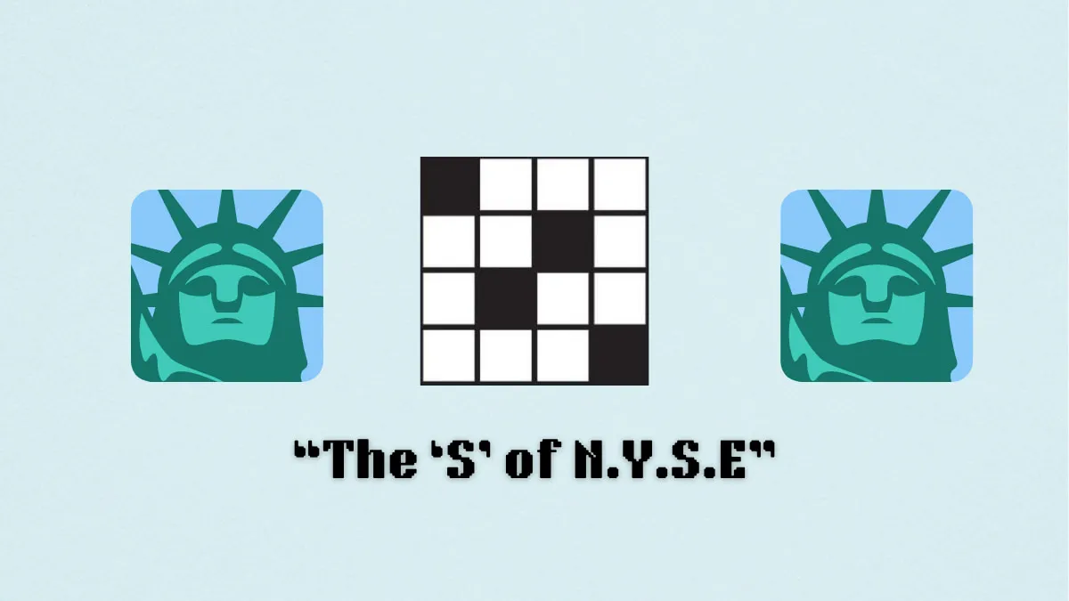 「NYSEの「S」」NYTミニクロスワードパズルの手がかりの答えとヒント