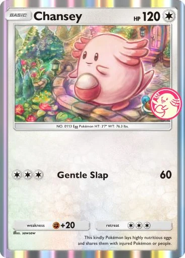 A Chansey promo card in Pokemon TCG Pocket.