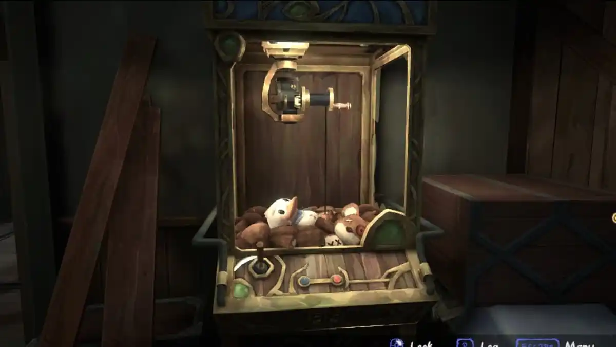 An image from Jinx Fixes Everything of the Claw Machine, which can be interacted with to carefully steal the lever.