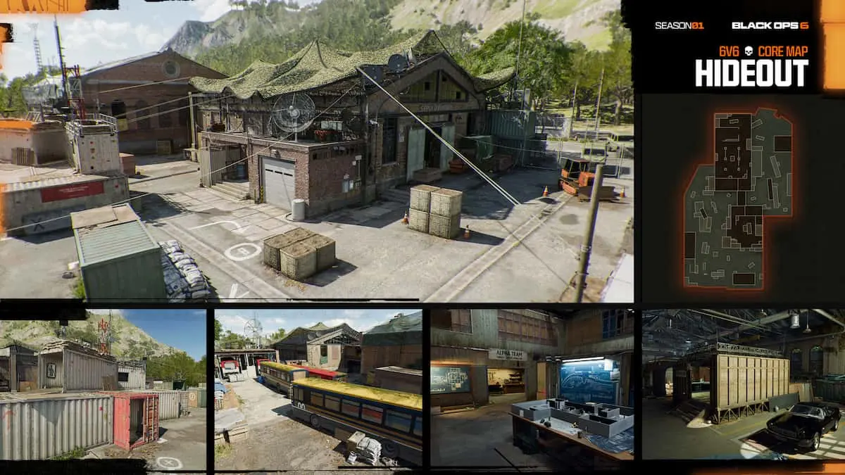 New Hideout map in BO6 season 1