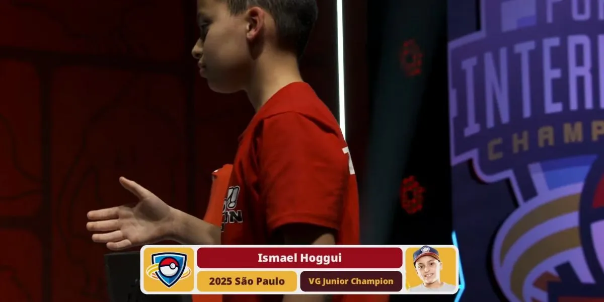 Ismael Hoggui winning Pokémon LAIC 2025 VGC Junior championships.