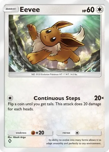 The Eevee card from Mythical Island in Pokemon TCG Pocket