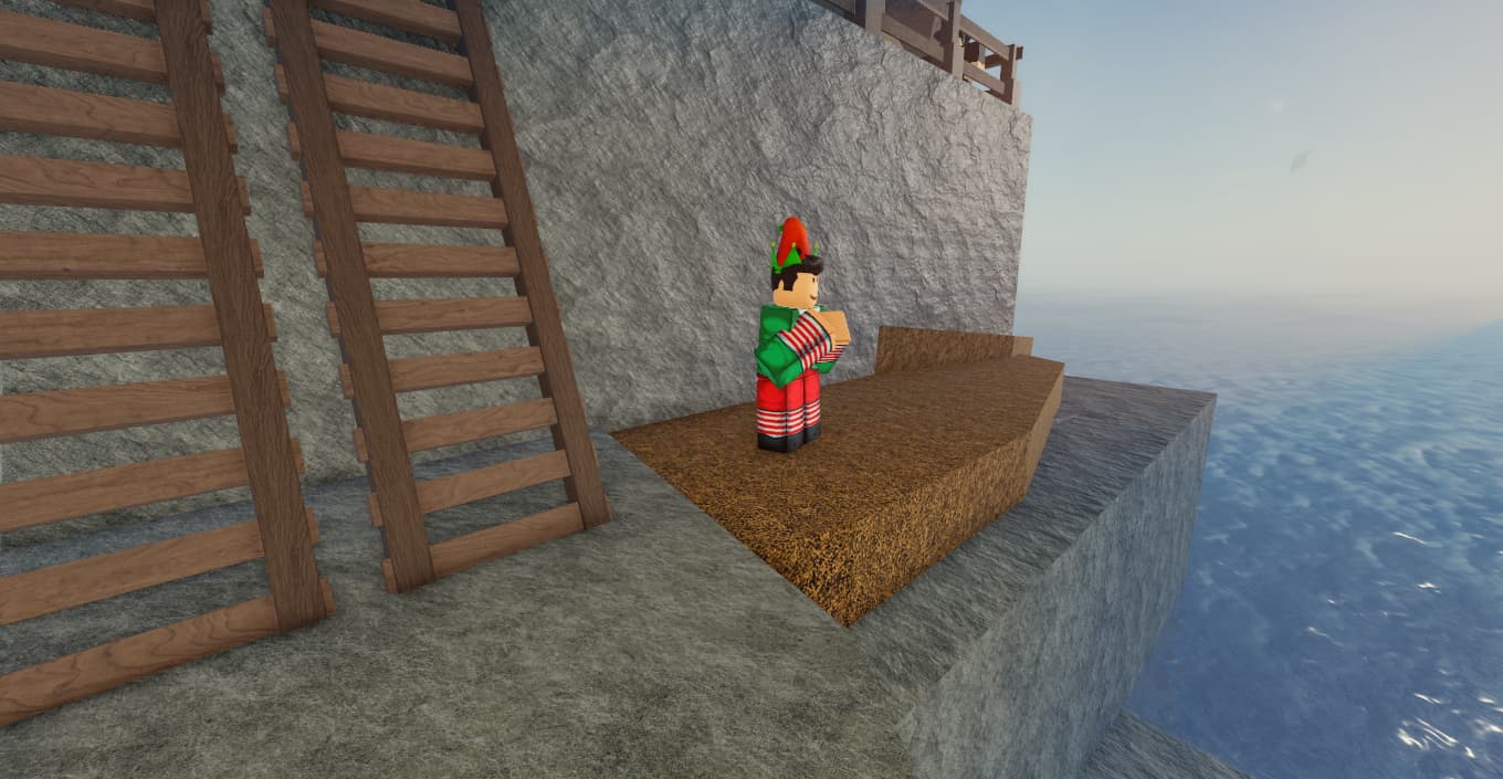 Picture showing Elf in Statue island in Fisch.