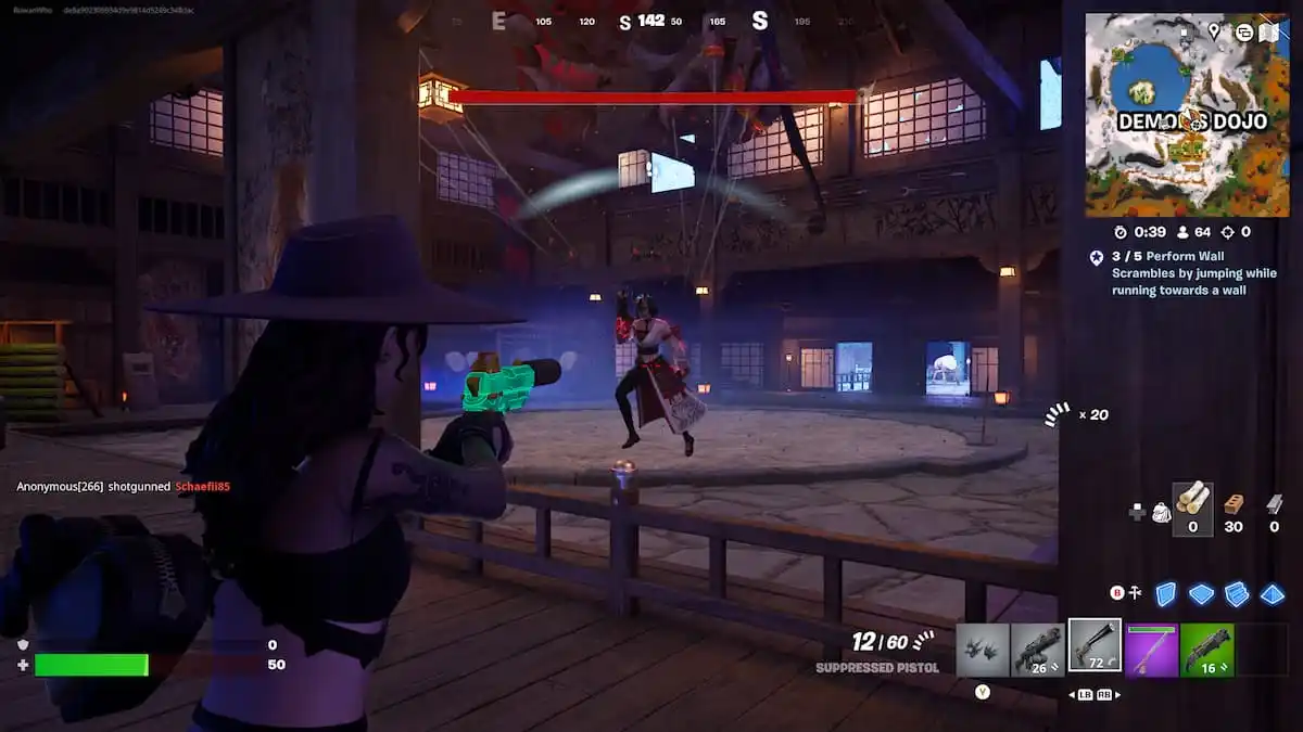 the night rose demon in fortnite - a woman on strings controlled by a mask