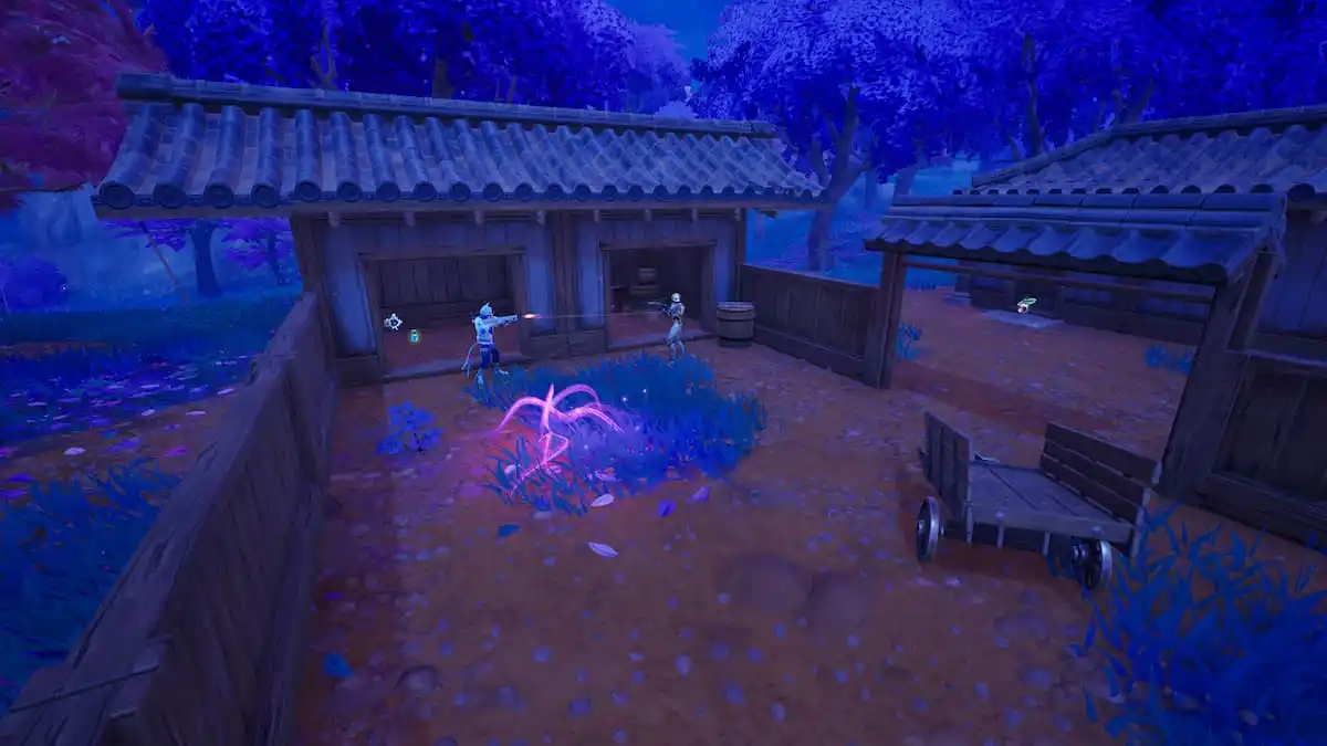 Picture showing the pink energy location three to complete the secret quest in Fortnite.