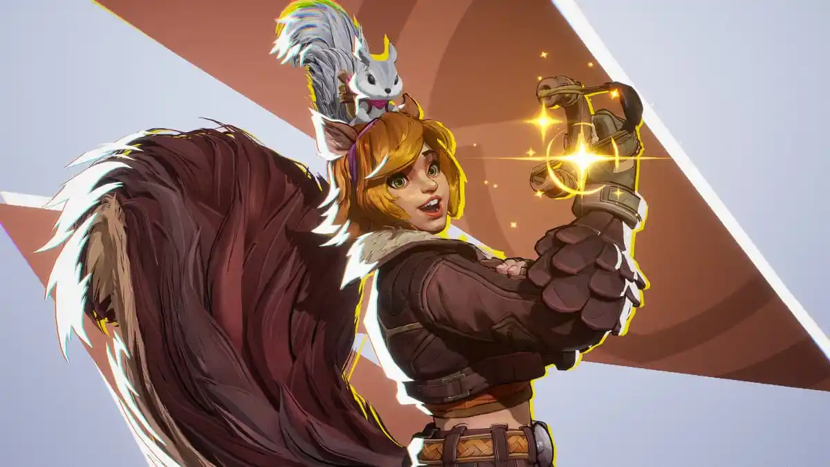 A close-up shot of Squirrel Girl from an MVP screen in Marvel Rivals