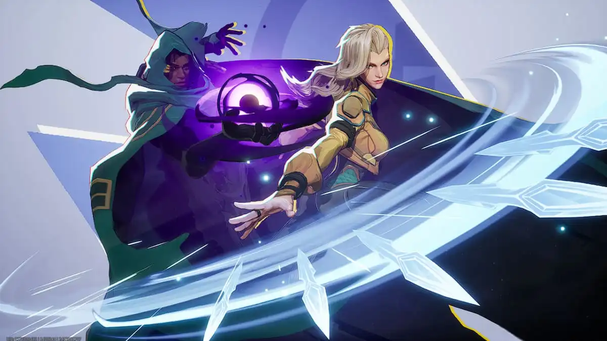 Picture showing Cloak & Dagger using their abilities in Marvel Rivals.