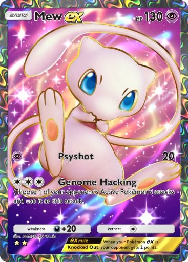 The Mew ex card from Mythical Island in Pokemon TCG Pocket