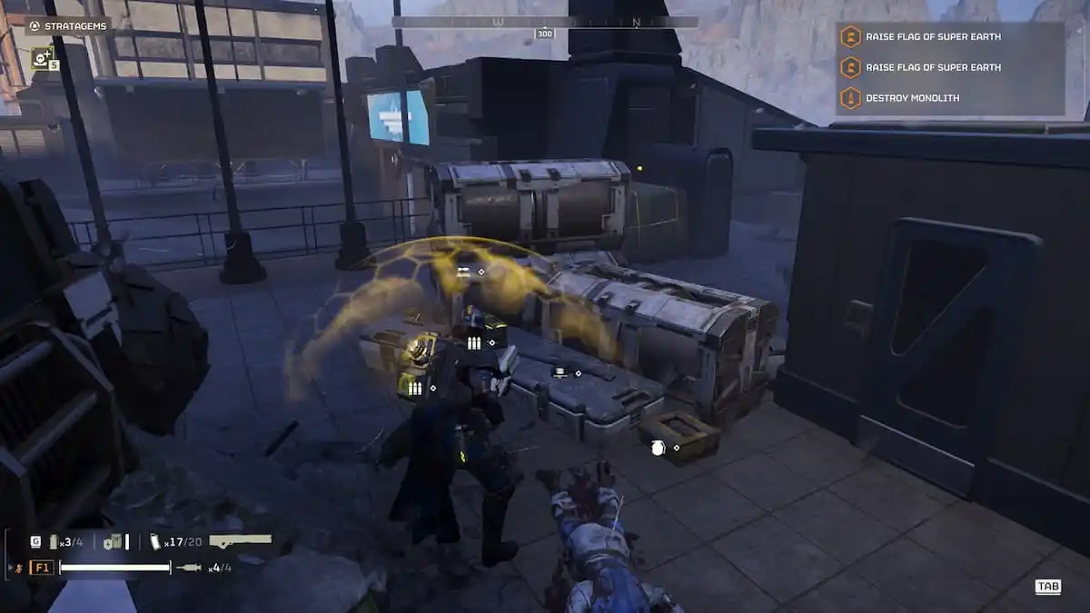 Ammo and supplies in the Super Earth colony in Helldivers 2