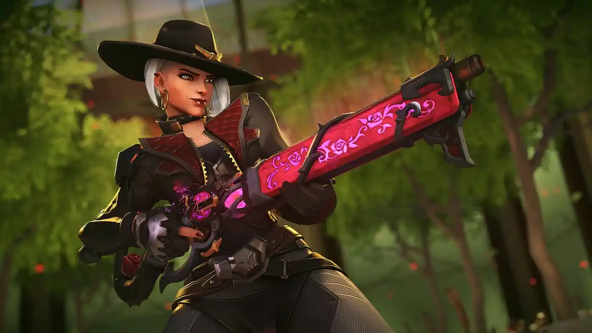 Ashe Lead Rose Mythic weapon in OW2