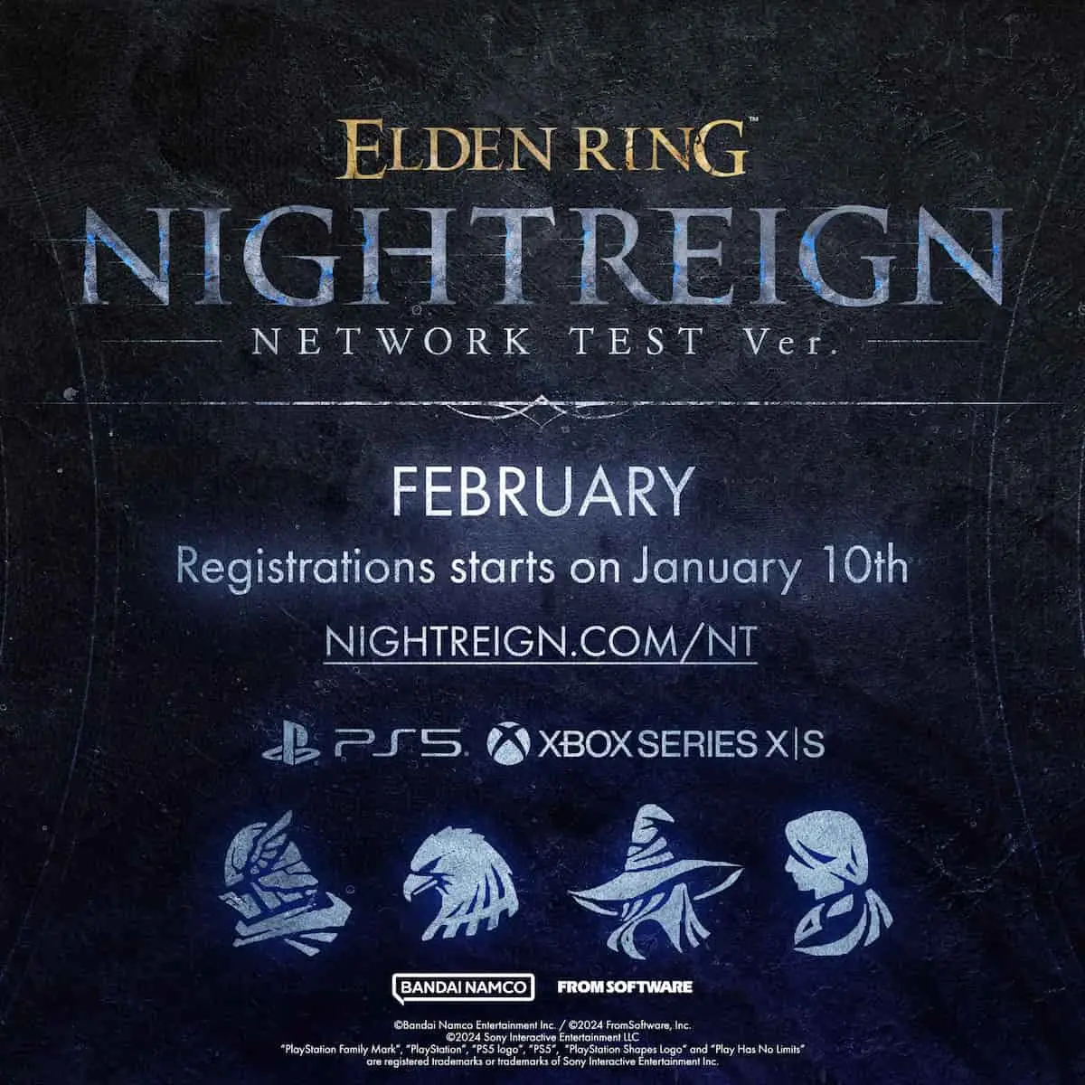 Elden Ring: Nightreign network test image infographic