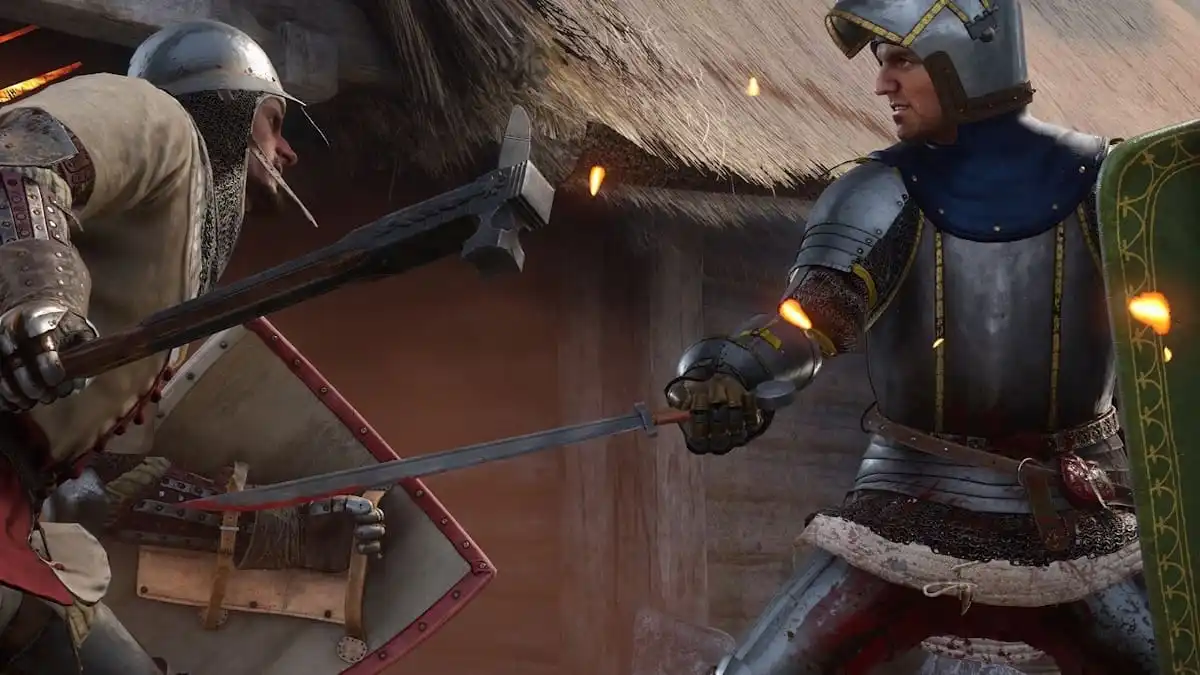 Two knights fighting in Kingdom Come Deliverance 2