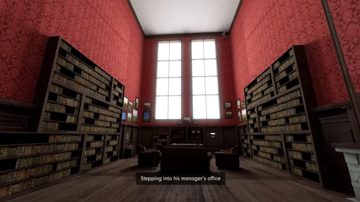 A shot of the manager's office in The Stanley Parable