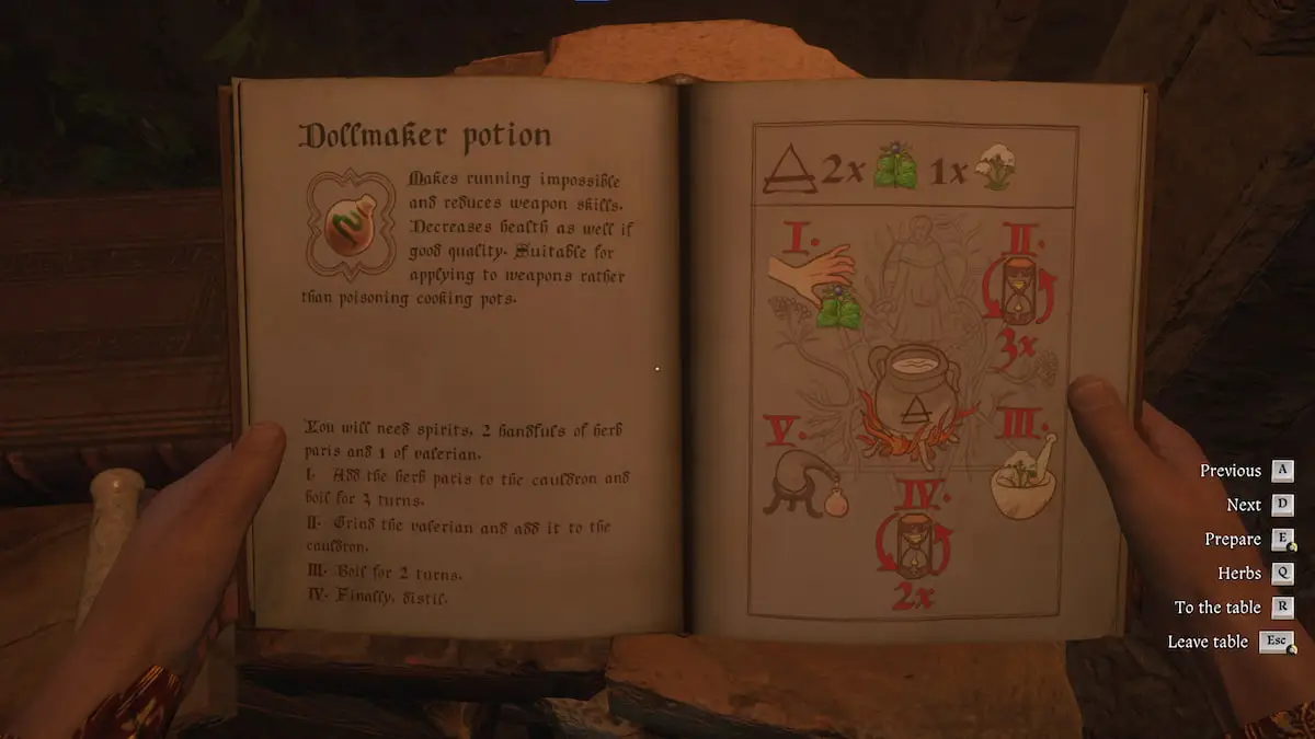 Crafting poisons in Kingdom Come 2