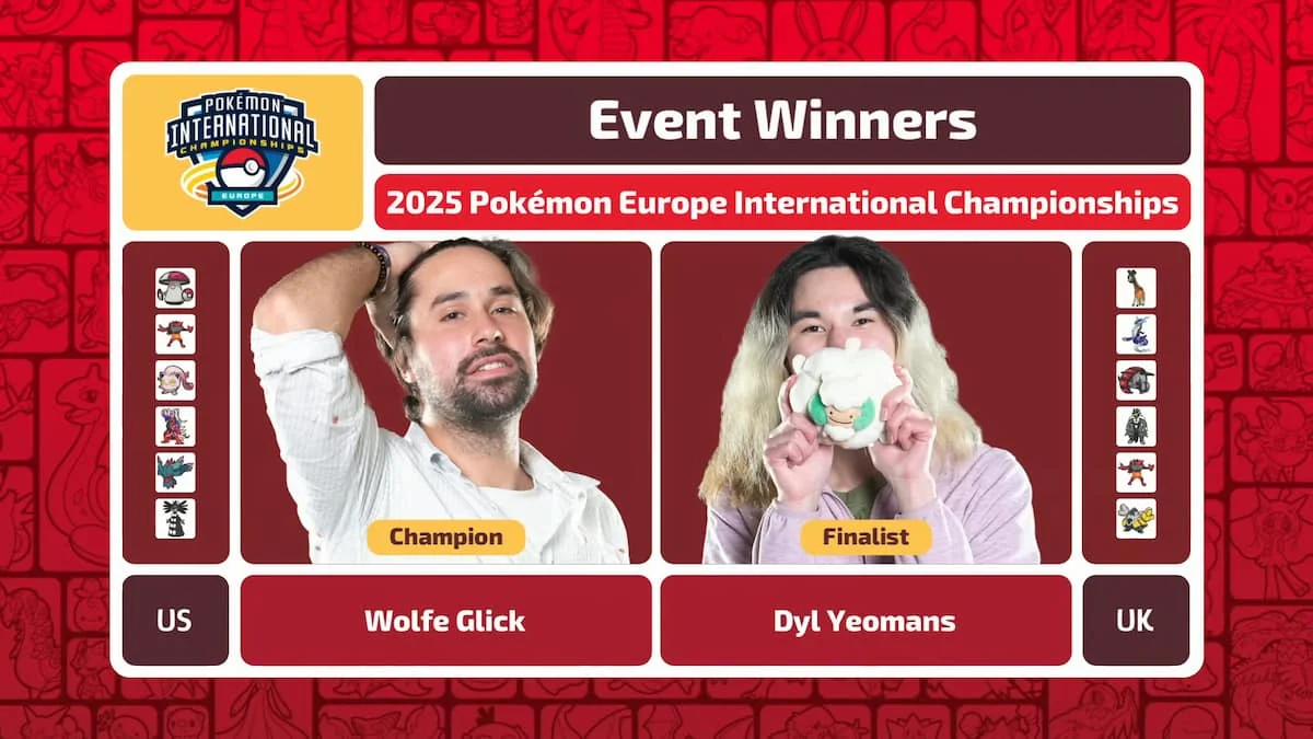 Pokémon EUIC winner Wolfe Glick and finalist Dyl Yeomans.