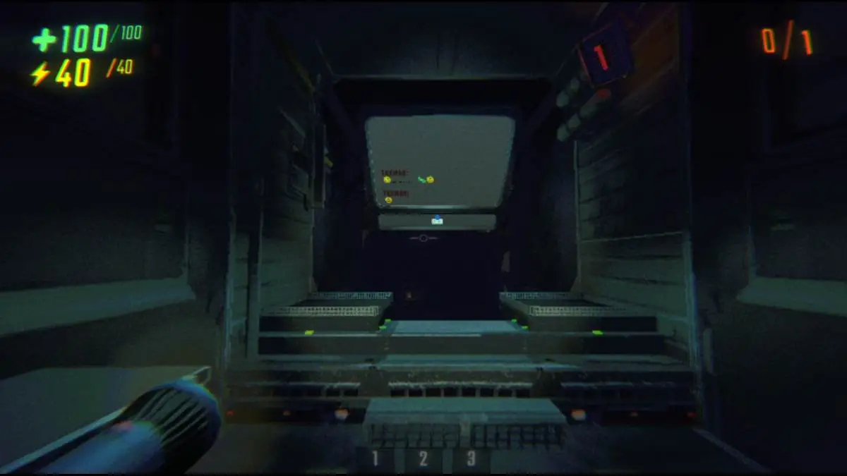 Inside the truck, looking at the Taxman chat box in R.E.P.O.