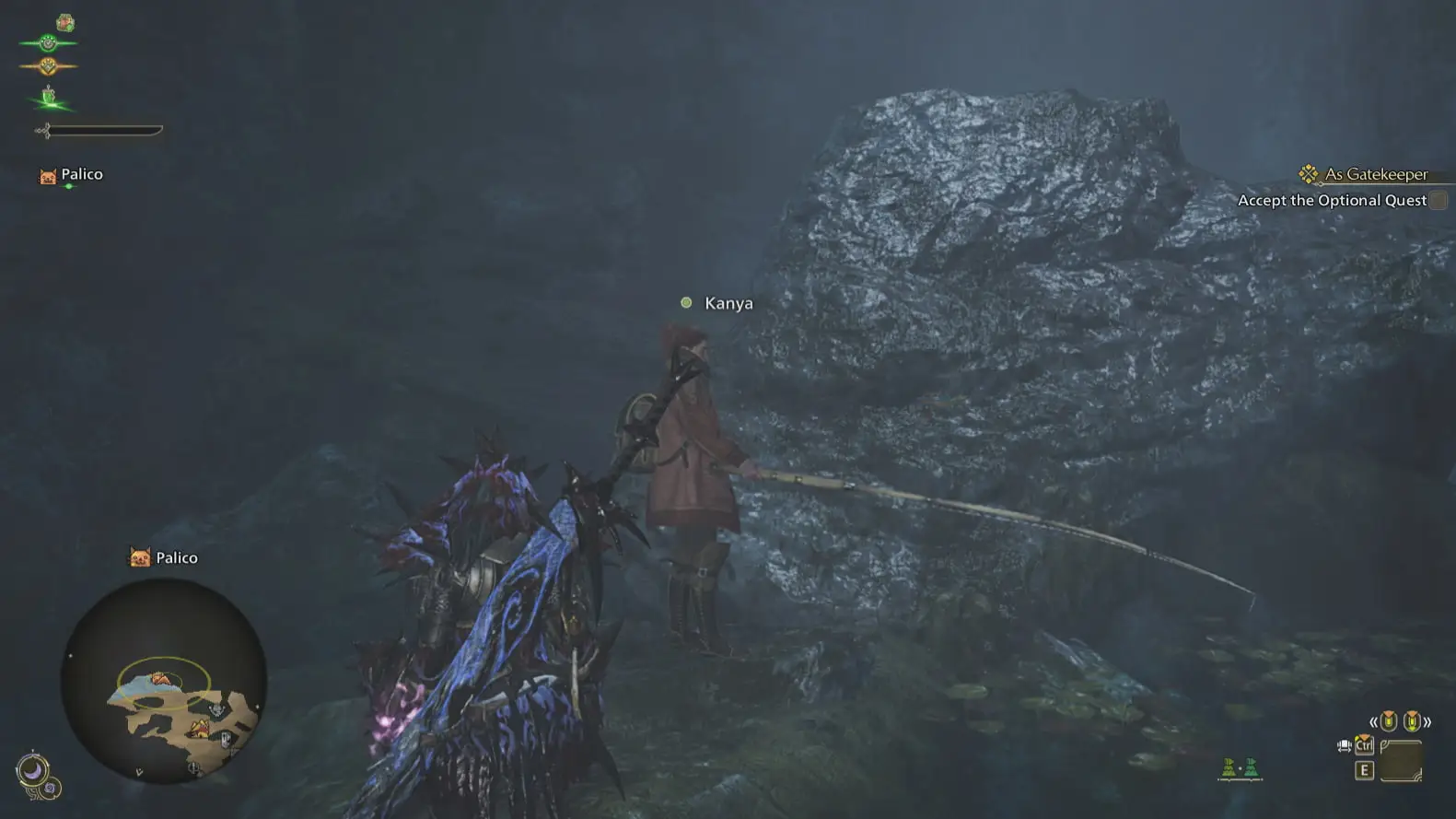 the fishing NPC will give you the bait you need as you progress through the forest sidequest